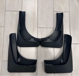 Black Plastic Mud Flaps Set of 4