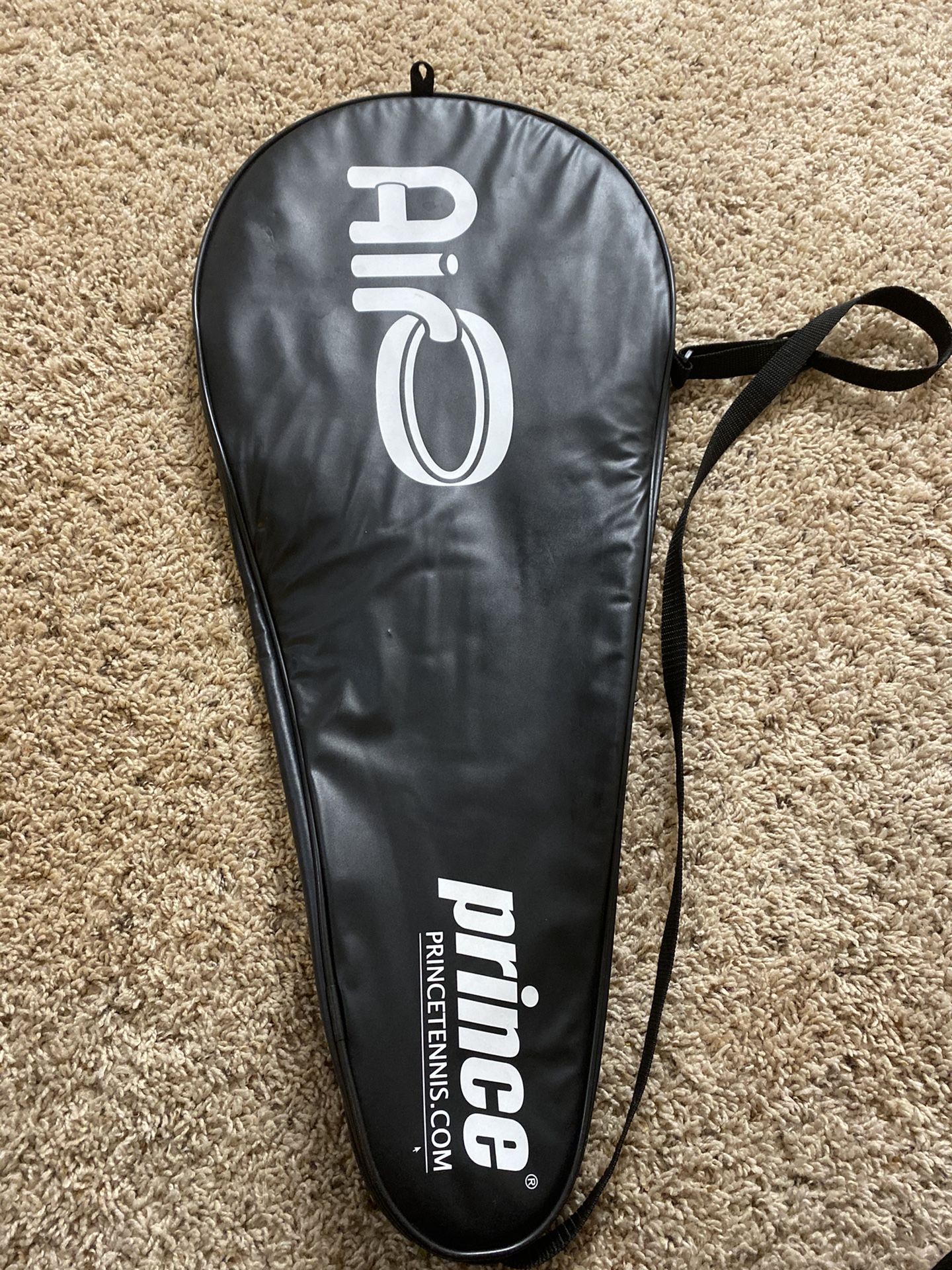 Prince air O3 tennis racket with cover