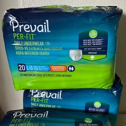 Prevail Underwear Adult Diaper Pull Up Large Pee Fit