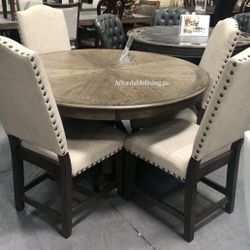 5 Pc Oak Dining Table Brand New In Box