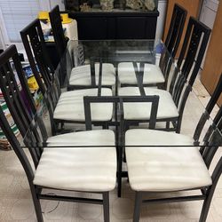 Glass Dining Table Set