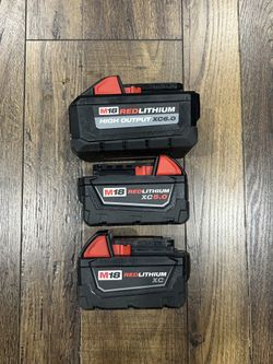 3 batteries m18 milwaukee