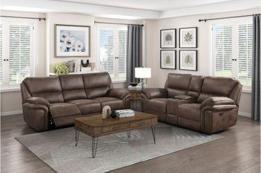 2 Pieces Sofa and Loveseat Recliner set.