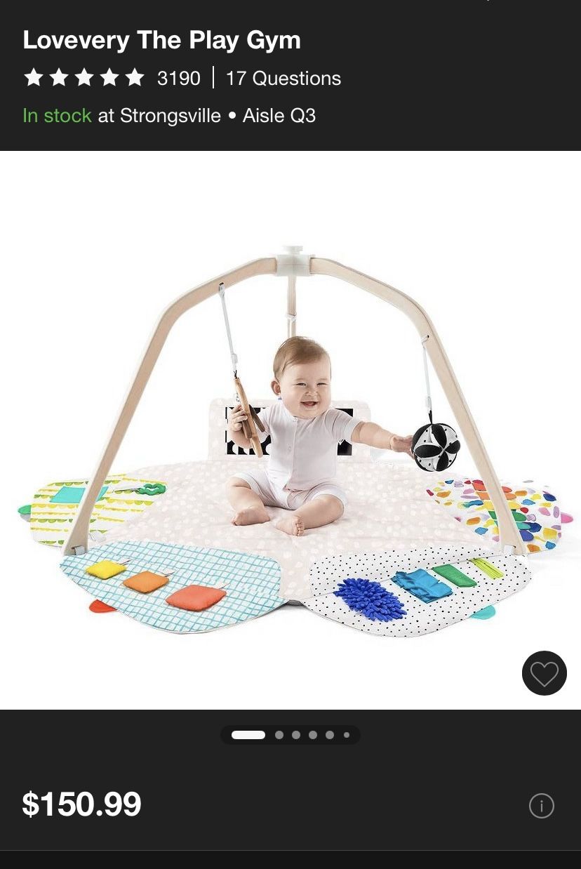 Lovevery Play Gym With Sensory Strands