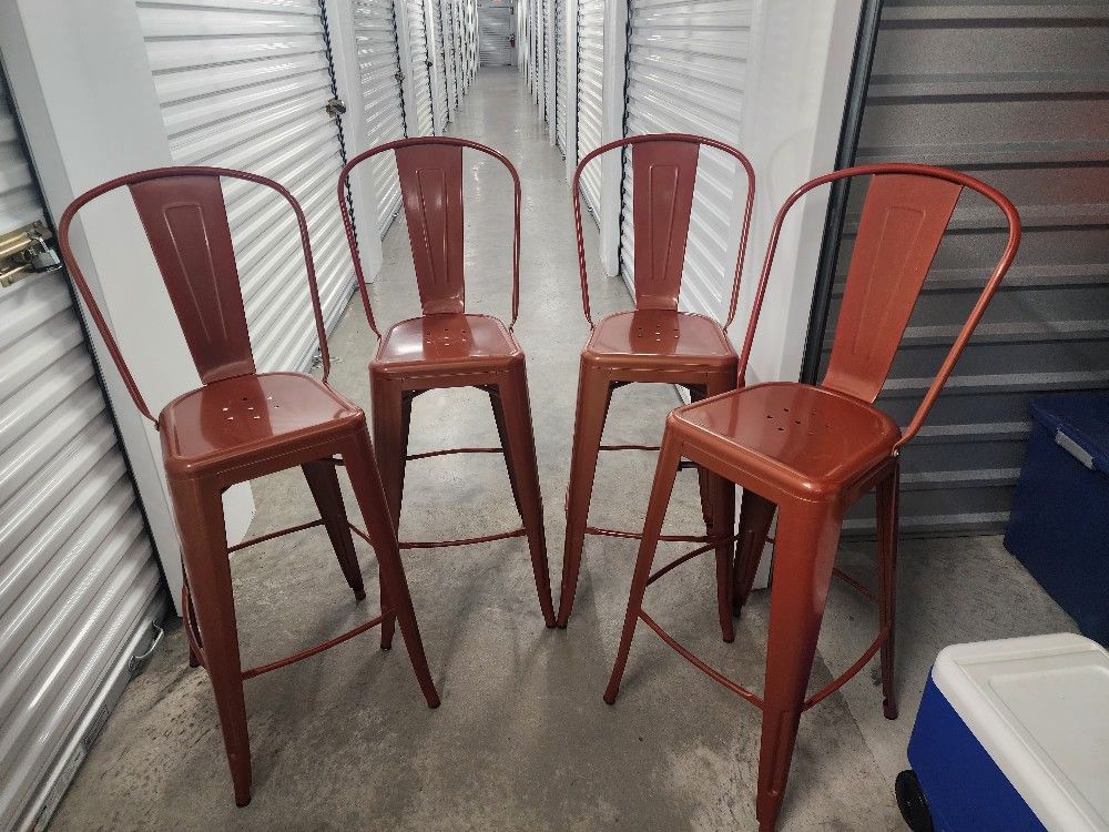 High Copper Metal Chairs