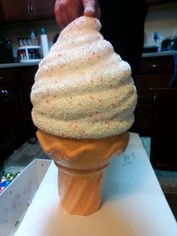 Decorative Christmas ice cream cone