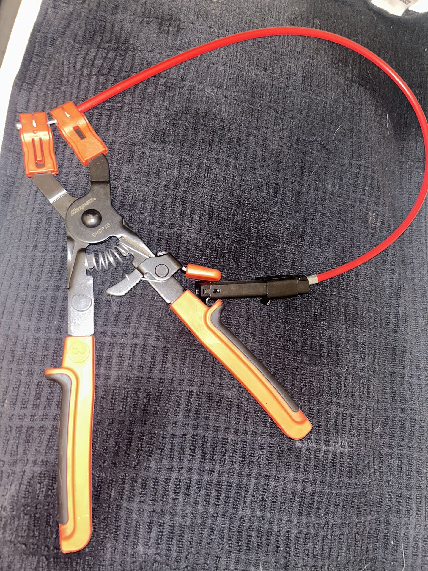 Snap-On Ratcheting Hose Clamp Pliers Red