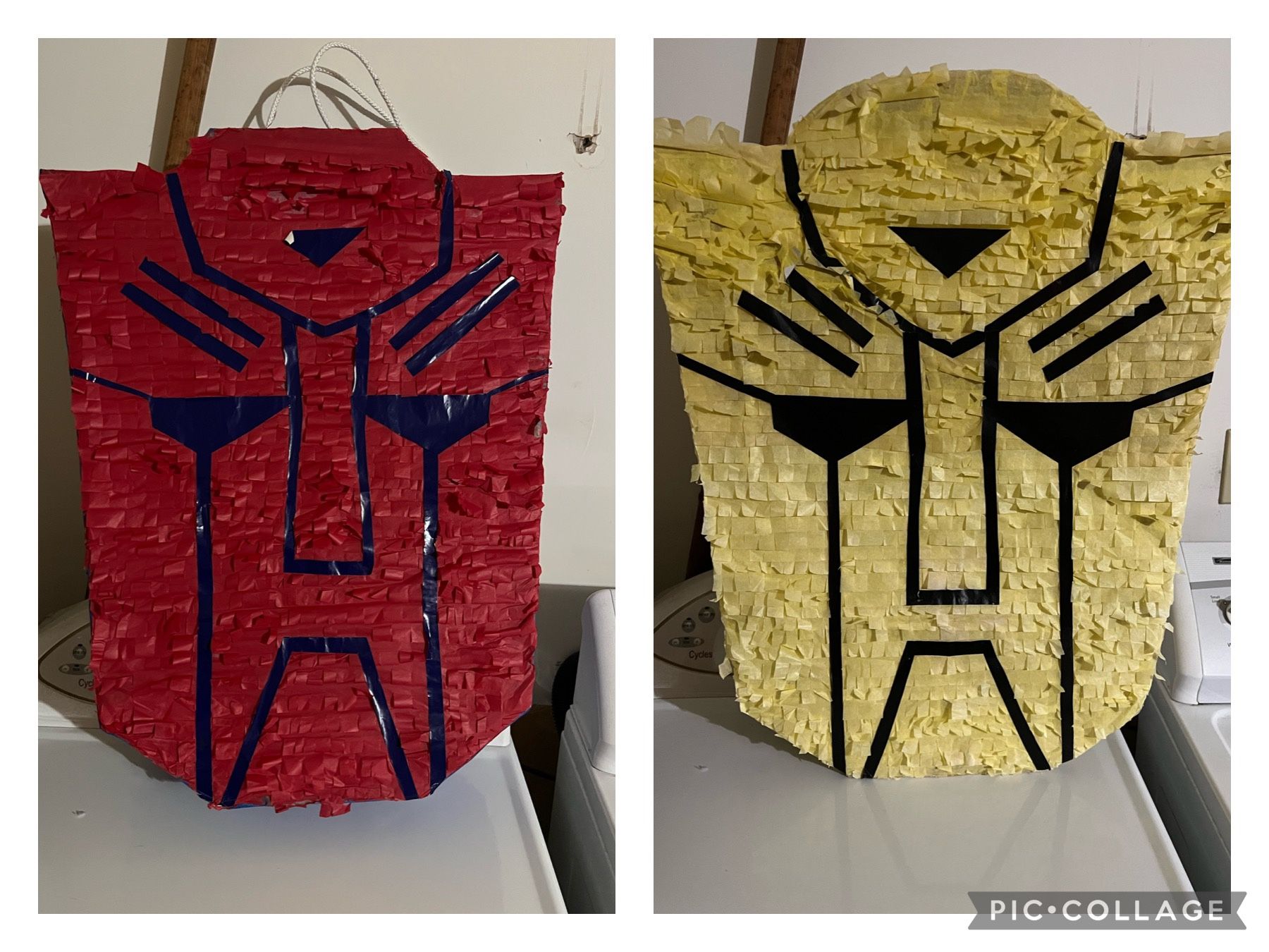 TWO TRANSFORMERS PIÑATAS