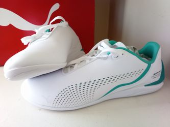 Mercedes AMG Pumas Sport Luxury White Shoes