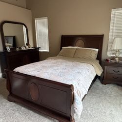 Complete Bedroom Set - Cherry Wood