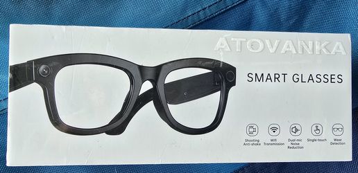 Smart Glasses with Camera – 8MP 1080P Recording, HeyCyan AI Assistant, and ANC Open-Ear Audio | AI Smart Glasses for Men/Women | Real-Time Translation