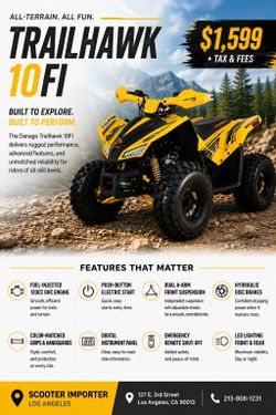 🏁 DENAGO TRAILHAWK 10FI ATV – Built for Adventure! 🏁