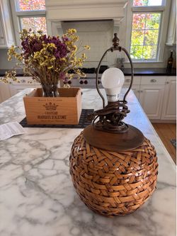 Vintage Bamboo Table Lamp