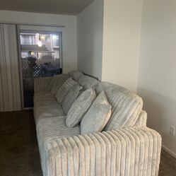 Fluffy Sectional Couch