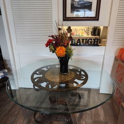 Very Heavy Expensive Iron Glass Table Moving Good Deal