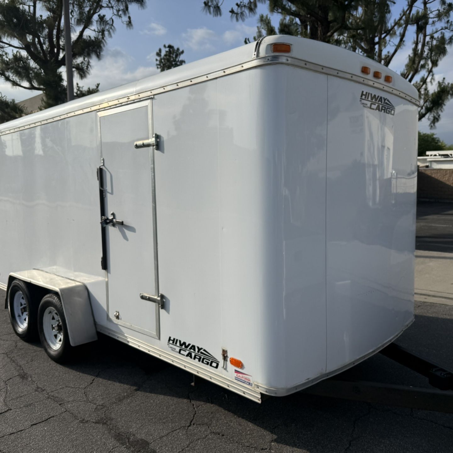 2014 Carson Enclosed Trailer 7x16 — Dual Axel, Ramp Door, Electric ...