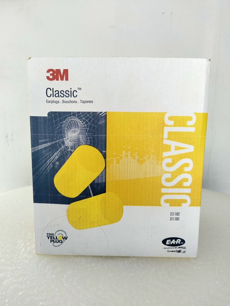 3M CLASSIC CORDED EARPLUGS....500 pairs .... $75