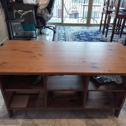wood coffee table or TV stand