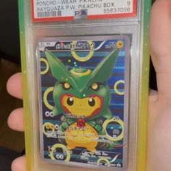 Pokemon Pikachu Poncho-Wearing Rayquaza 2016 JPN XY Promo #230 PSA 9 MINT JPN