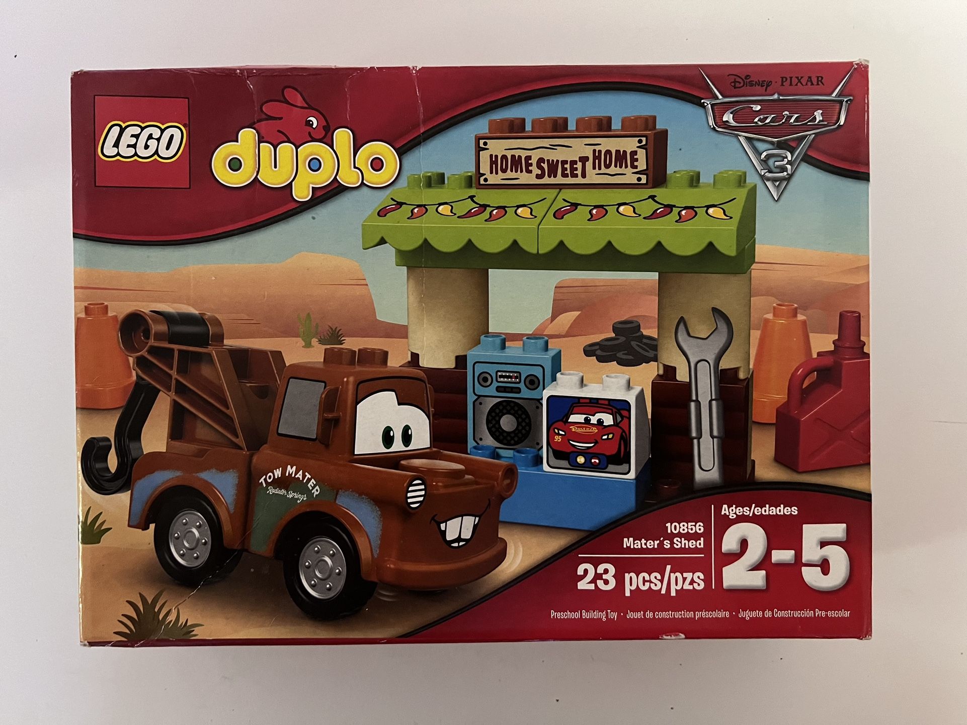 Lego Duplo Cars 3 Set 10856 Mater’s Shed. IOB Complete.