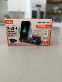ITEK 3-in1 Charging Stand, Works with Apple, Android Devices