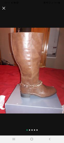 Women's Brown leather boots 