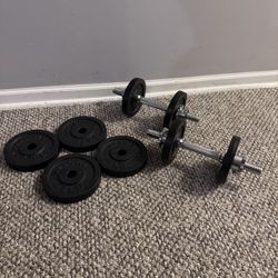 Adjustable Dumbbells 52 Lbs