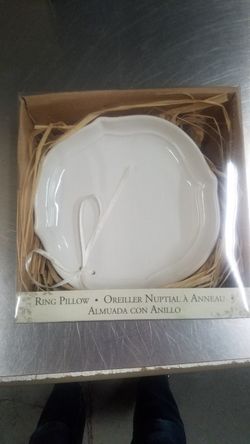 Porcelain ring dish ring pillow alternative