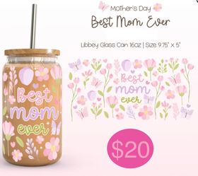 Mother’s Day Glass cup