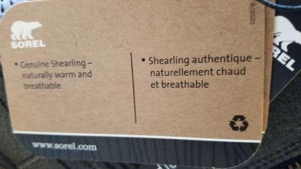 Sorel 1964 Reserve Shearling Insulated Waterproof Men's 8 Brand new
