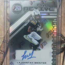 Really Nice LaJohntay Wester Auto, #1/1 Card NM/ Better