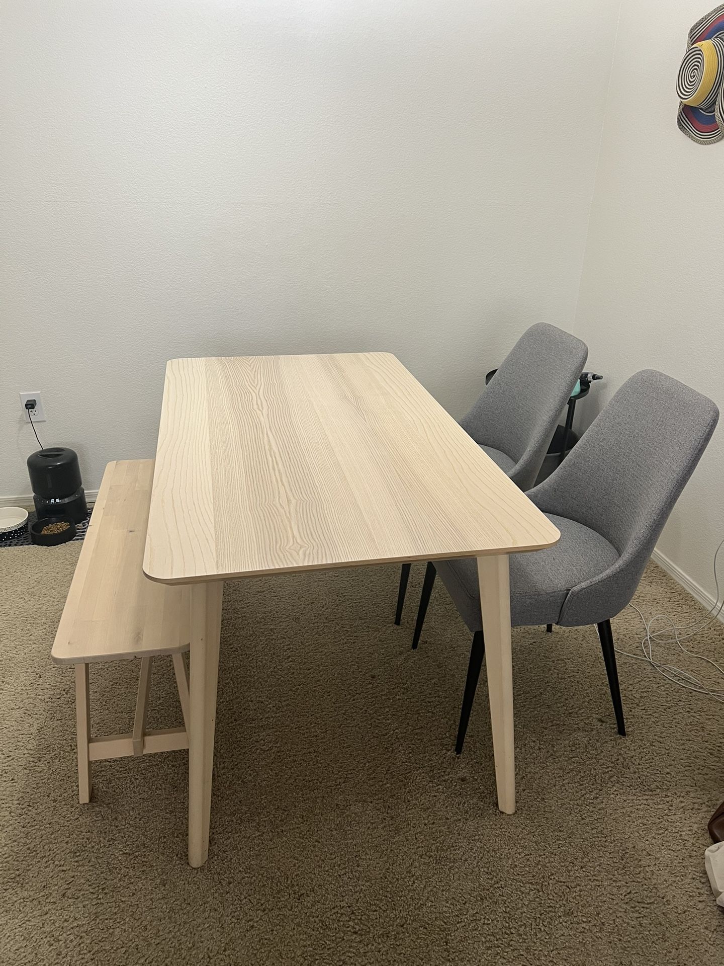 dining table and chairs