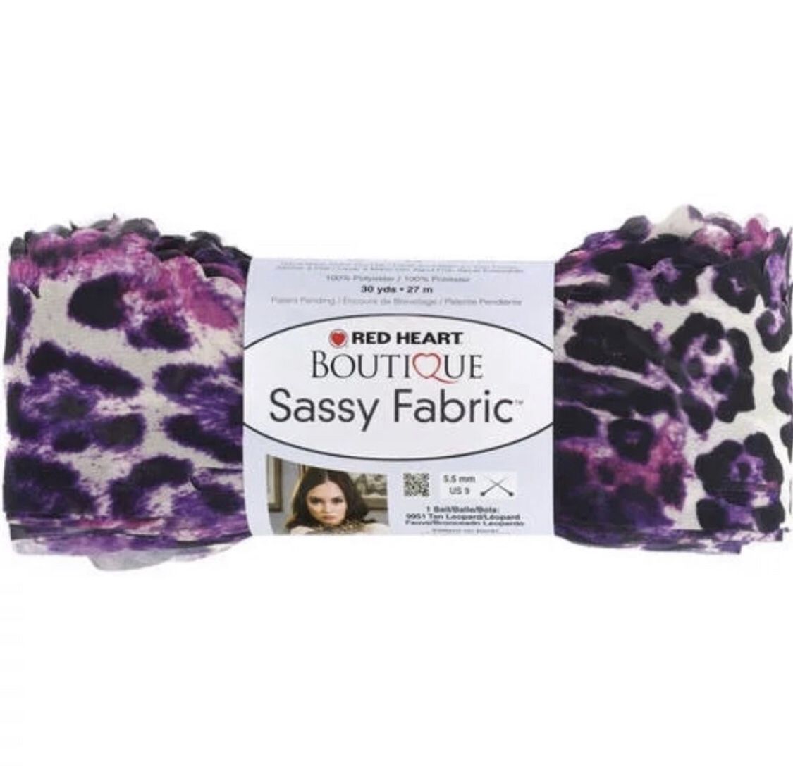 Sassy Boutique Purple Leopard Yarn