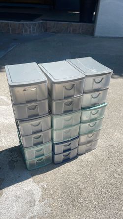 Desk storage containers