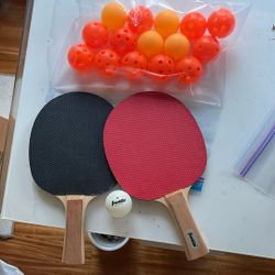 Table Tennis Ping Pong Paddles And Balls