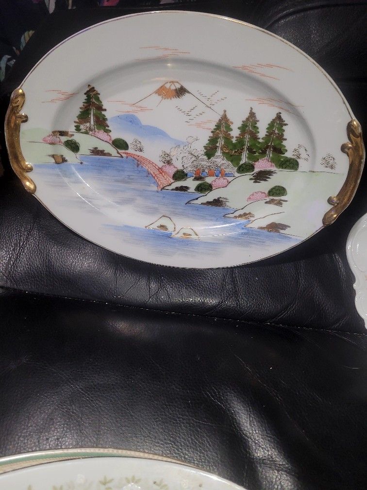 Variety Of Vintage Platters