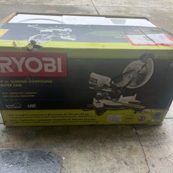 RYOBI 15 Amp 10 in. Corded Sliding Compound Miter Saw with LED Cutline Indicator