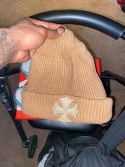 Chrome heart beanie