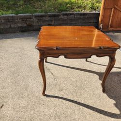 Antique Puzzle/card Table