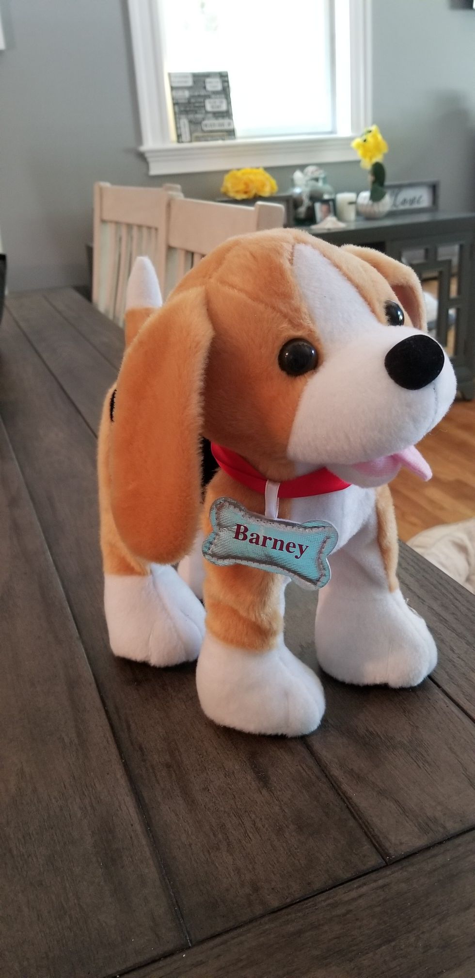 PBC International Inc Chantilly Lane Barney Beagle Plush, 12Everyday” Barney! Barney the beagle is an animated plush talking dog