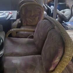 3 Piece Wicker Outdoor Furniture 
