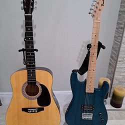 Electric and Spanish Guitar