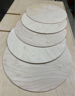 10” x 1/4” Plywood rounds/ wooden blanks for custom wood signs (Unfinished)