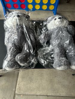 Two New Plush Husky Wolf Toys