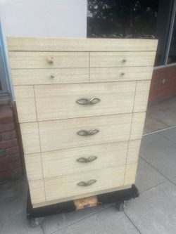 Antique mid century modern dresser chest of drawers 29 by 15 by 42