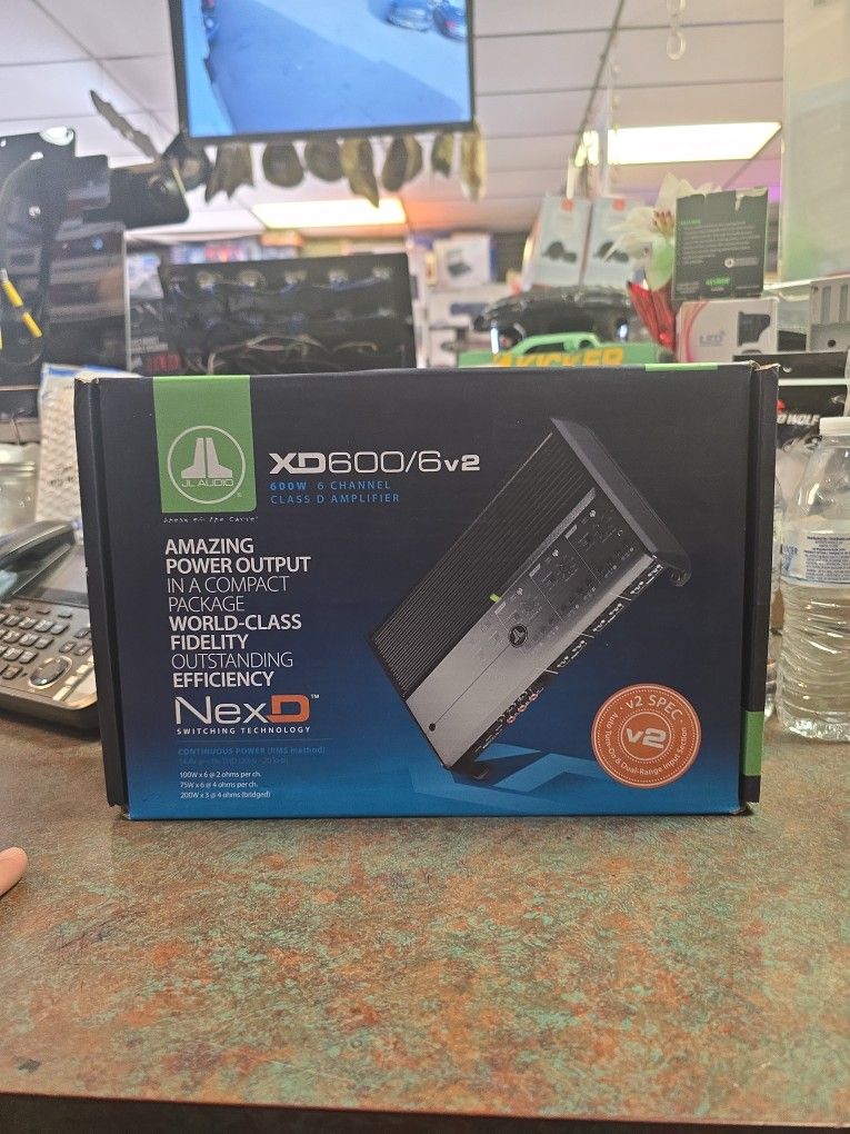 JL AUDIO XD600/6v2 Class D XD Car Sub Speaker 6-Channel Amplifier 600W BRANDNEW