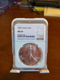 1987 American Silver Eagle MS 69