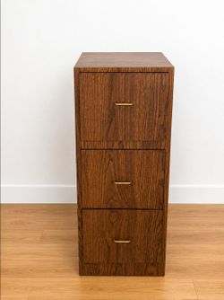 3- Drawer Wooden File Cabinet