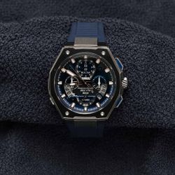 Bulova Precisionist X Chronograph — Blue Dial & Rubber Strap