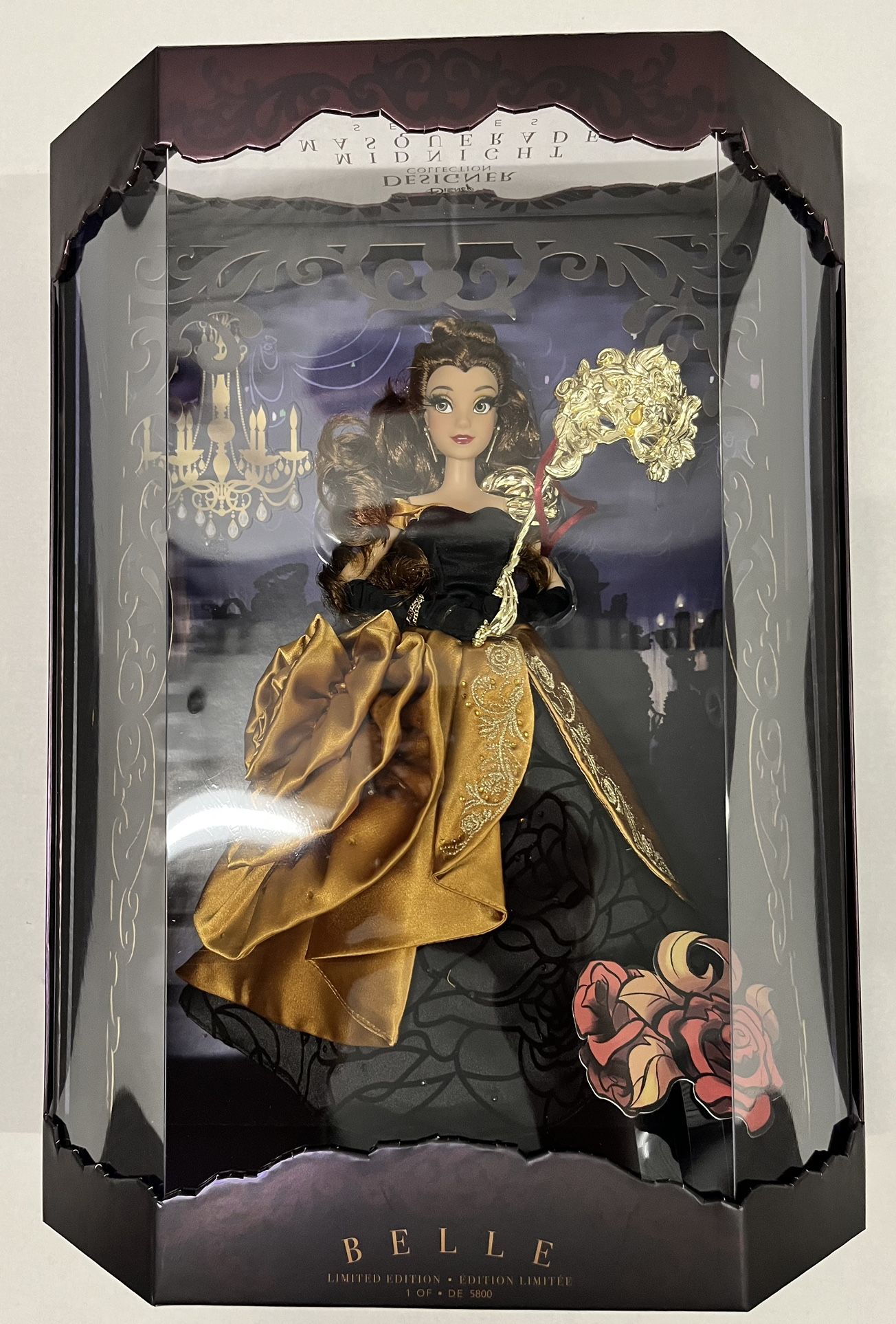 Disney Designer Midnight Masquerade Collection Belle Limited Edition Doll